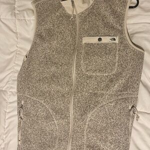 The North Face Beige and Light Gray Fleece